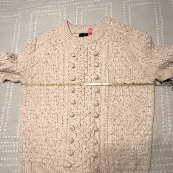 J. Crew Cream Cable Knit Sweater - Sz S - EUC - Picture 10 of 10
